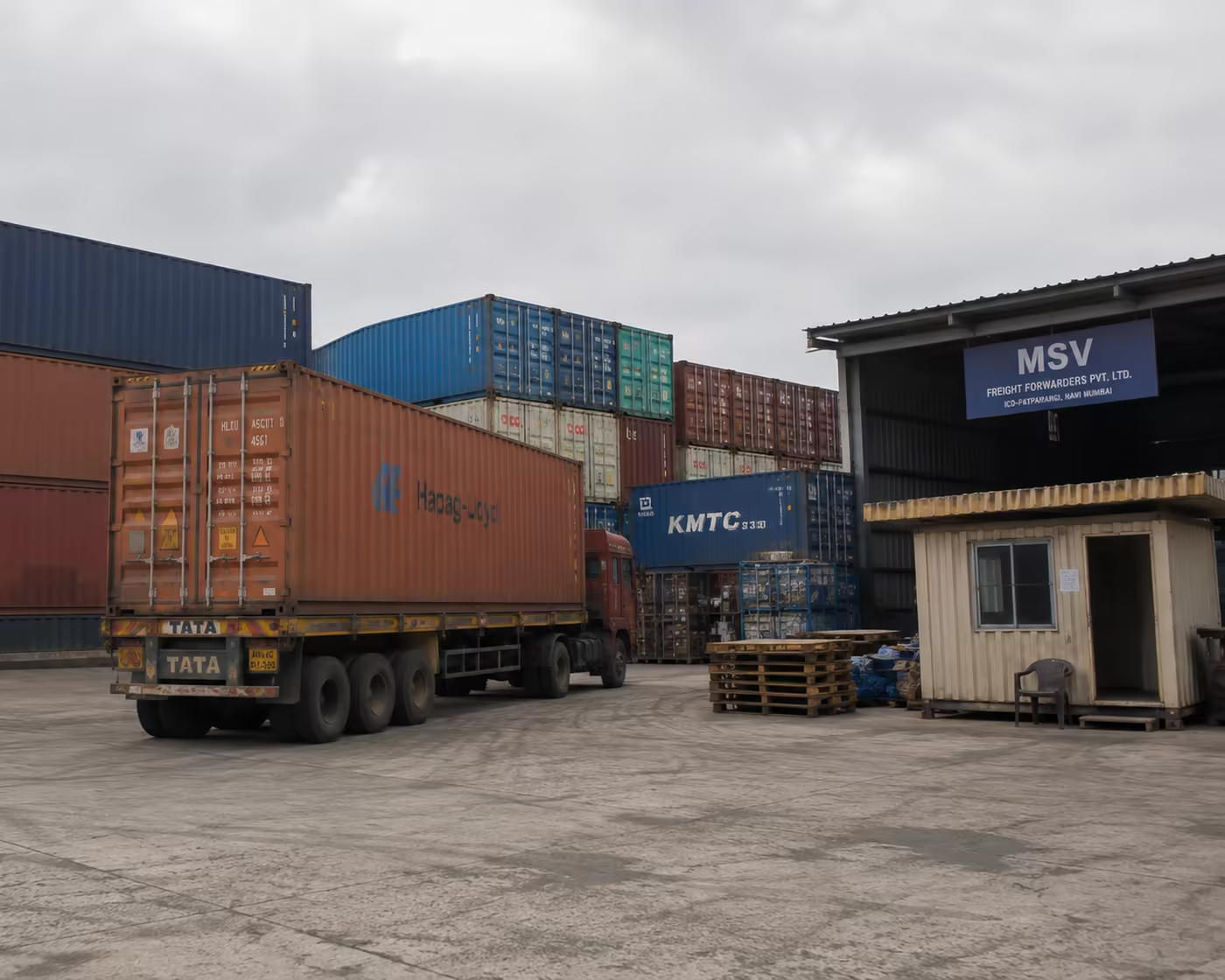 Containers and cargo handled by MSV Freight Solutions